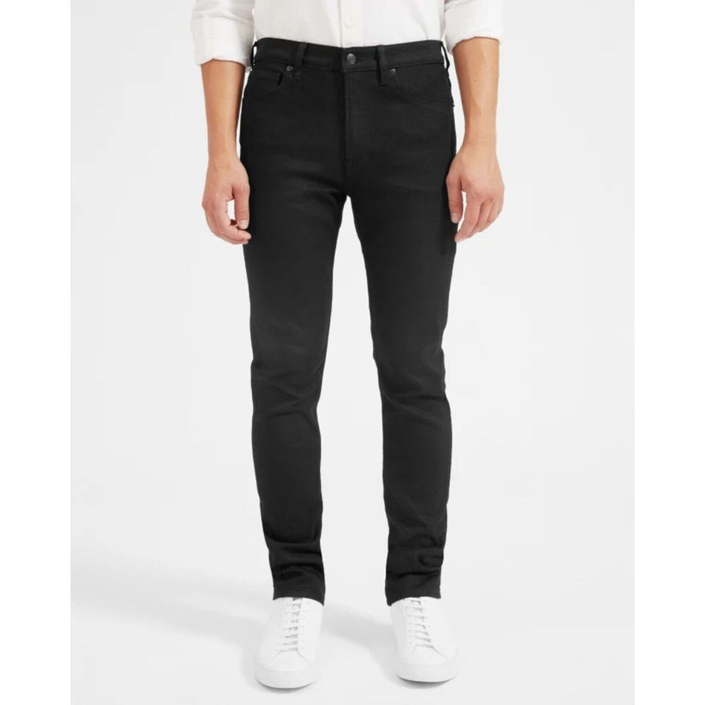 Everlane Mens The Slim Fit Jean Uniform in Black High Stretch Size 32x32